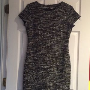 Banana Republic Tweed Black and White Dress